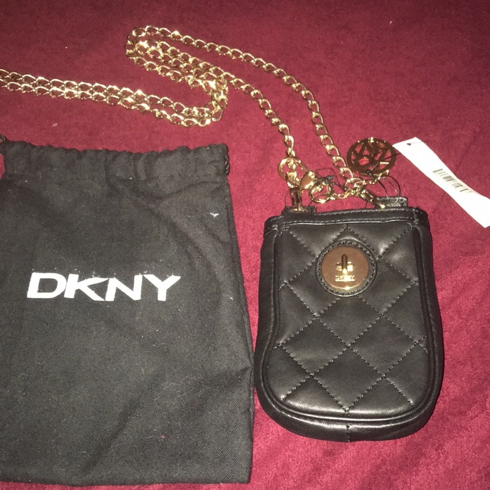 DKNY Small Black bag with chain strap